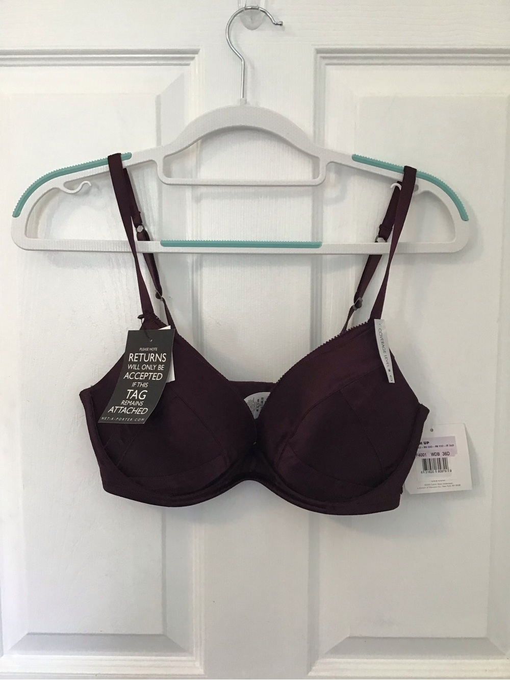 Calvin Klein Underwire Bra in Deep Plum